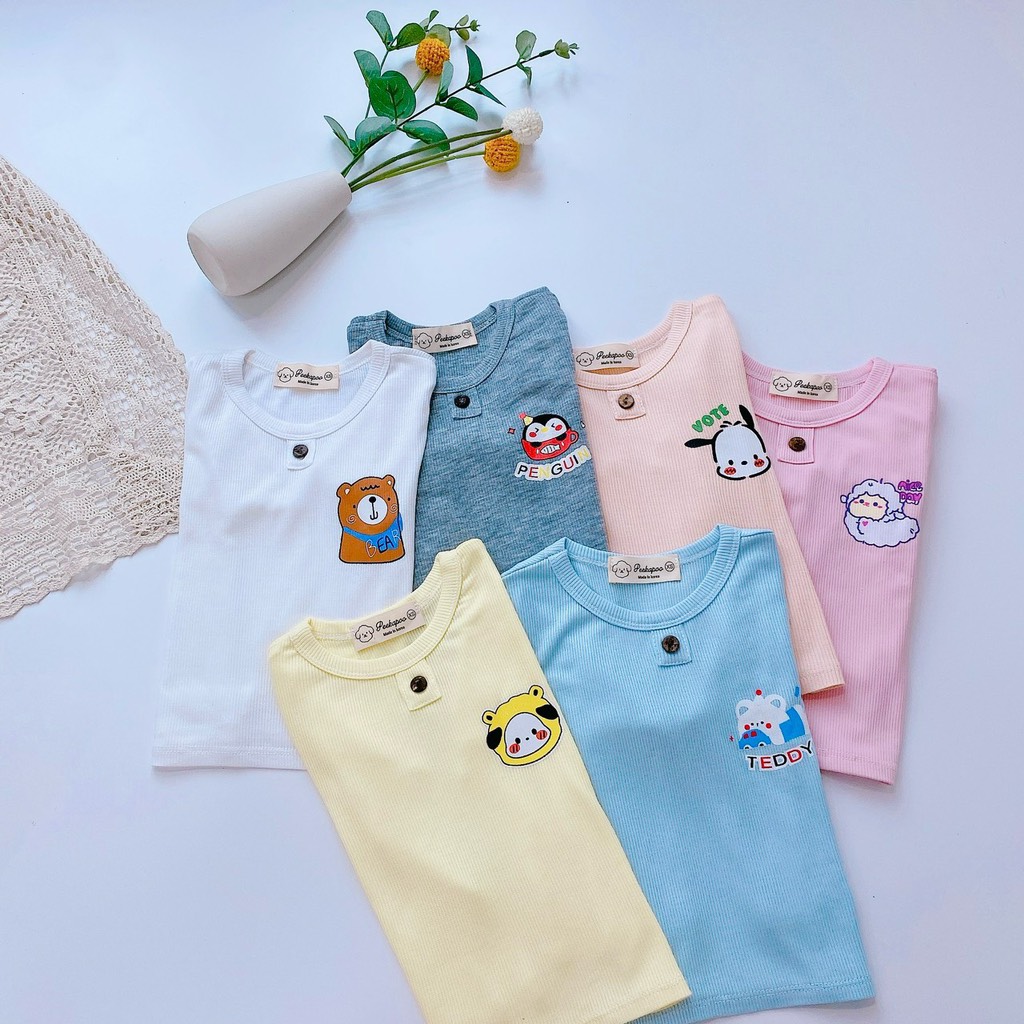 Áo dài tay thun lạnh Rimino size 1-5 tuổi