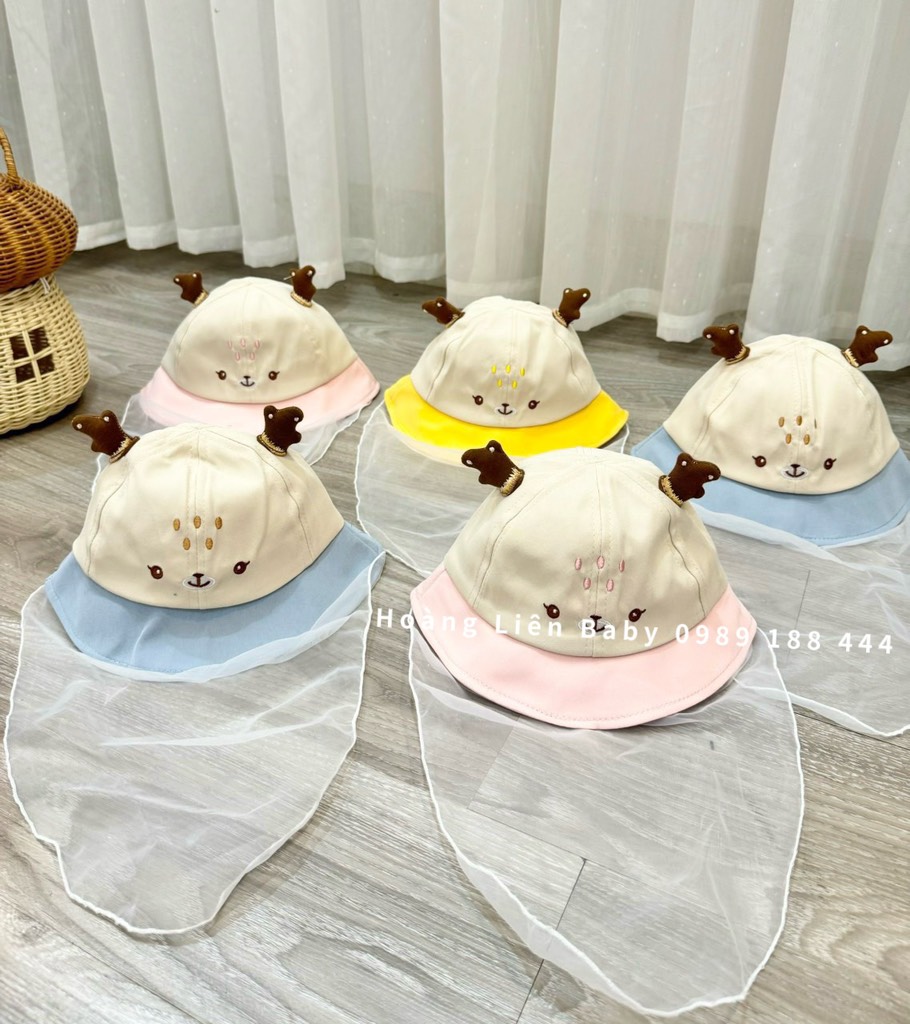 Mũ khăn voan loại đẹp cho bé sơ sinh