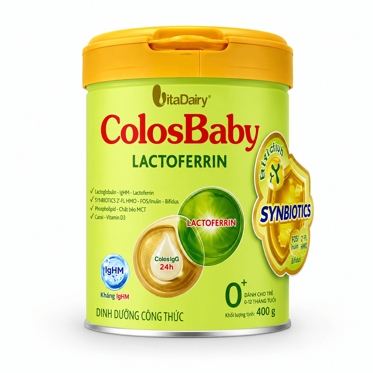 Sữa ColosBaby Lactoferrin 0+ 400g Cho Trẻ 0–12 Tháng Tăng Đề Kháng Hỗ Trợ Tiêu Hóa