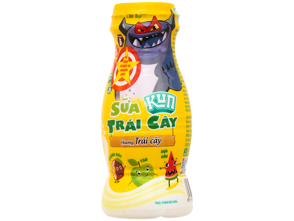 Lốc 6 Lọ Sữa Kun Hương Trái Cây 90ml