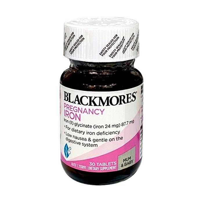 TPCN - Viên sắt cho bà bầu Blackmores Pregnancy Iron 30 viên của Úc