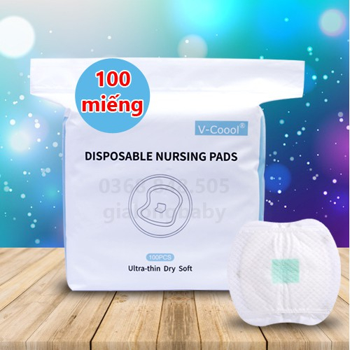 Miếng lót thấm sữa V-Coool 100pcs -nội địa Trung