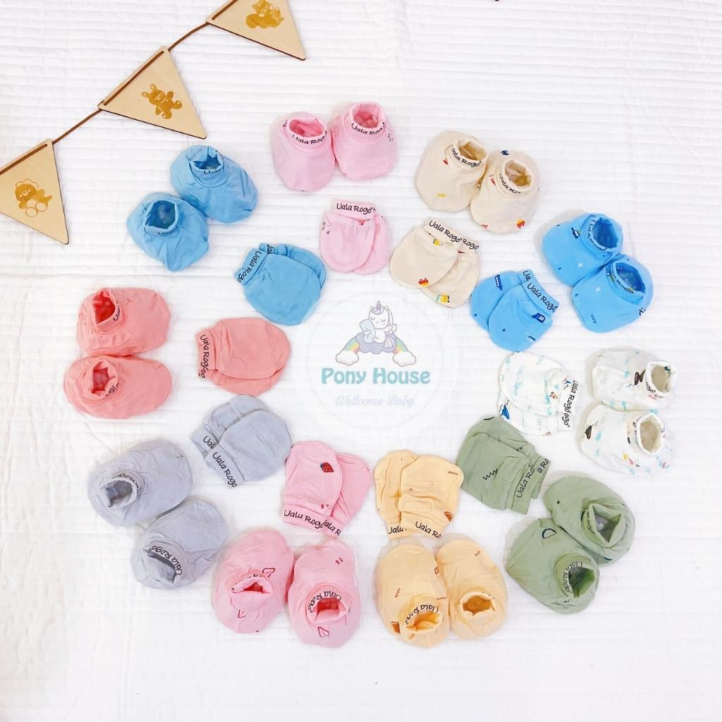 Bao Tay Bao Chân Uala Rogo - Set Bao Tay Chân Sơ Sinh Mềm Mịn Cho Bé Trai, Bé Gái Từ Sơ Sinh
