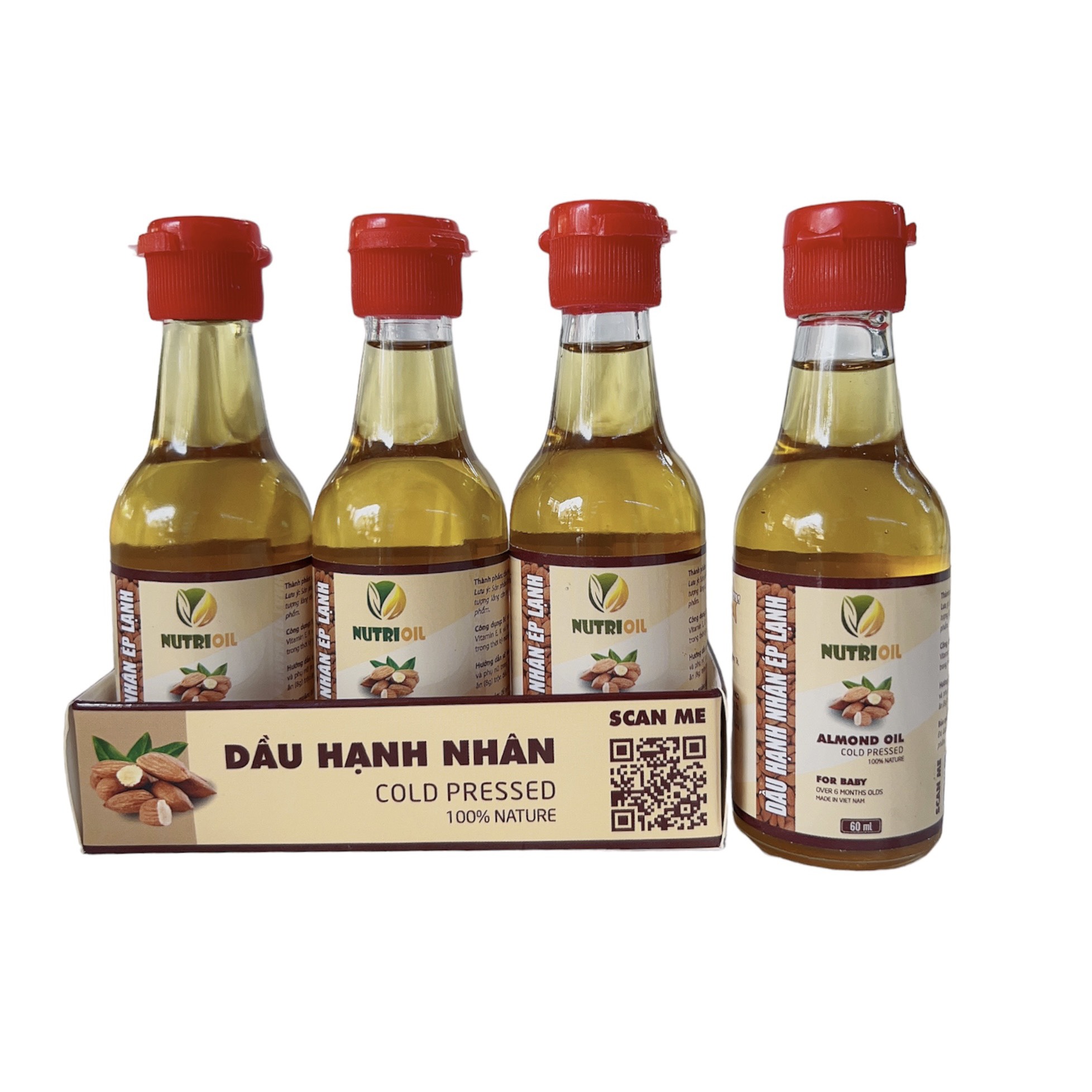Dầu Hạnh Nhân Ép Lạnh 60ml