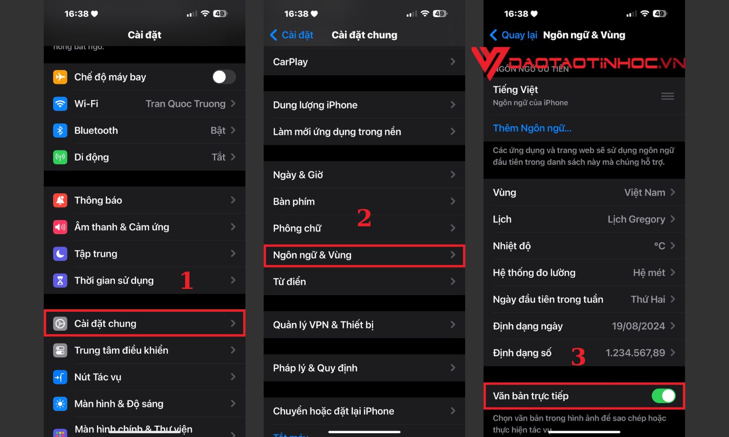 Chuyển hình ảnh thành văn bản Word bằng IOS - bước 1
