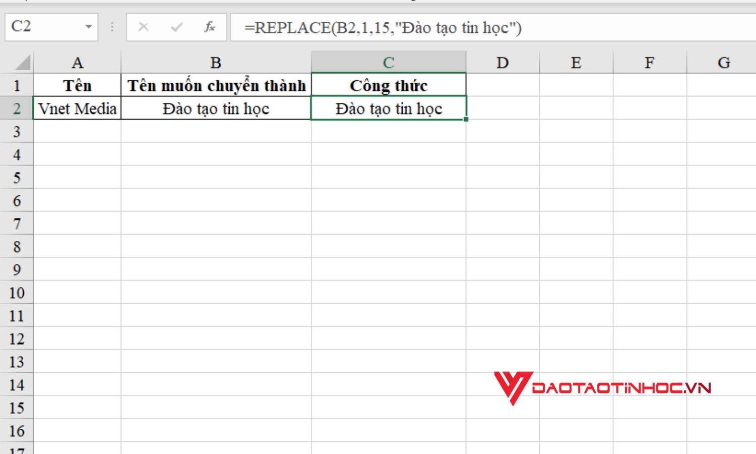 Sử dụng hàm thay thế trong Excel để thay đổi ký tự trong chuỗi 