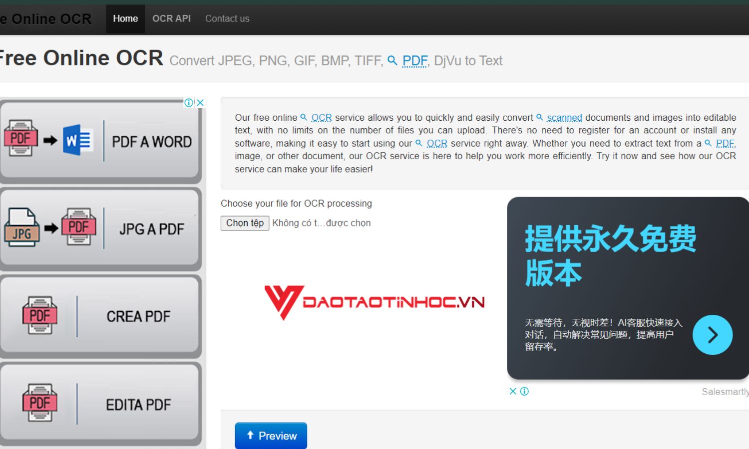 Chuyển hình ảnh thành văn bản Word bằng Newocr.com
