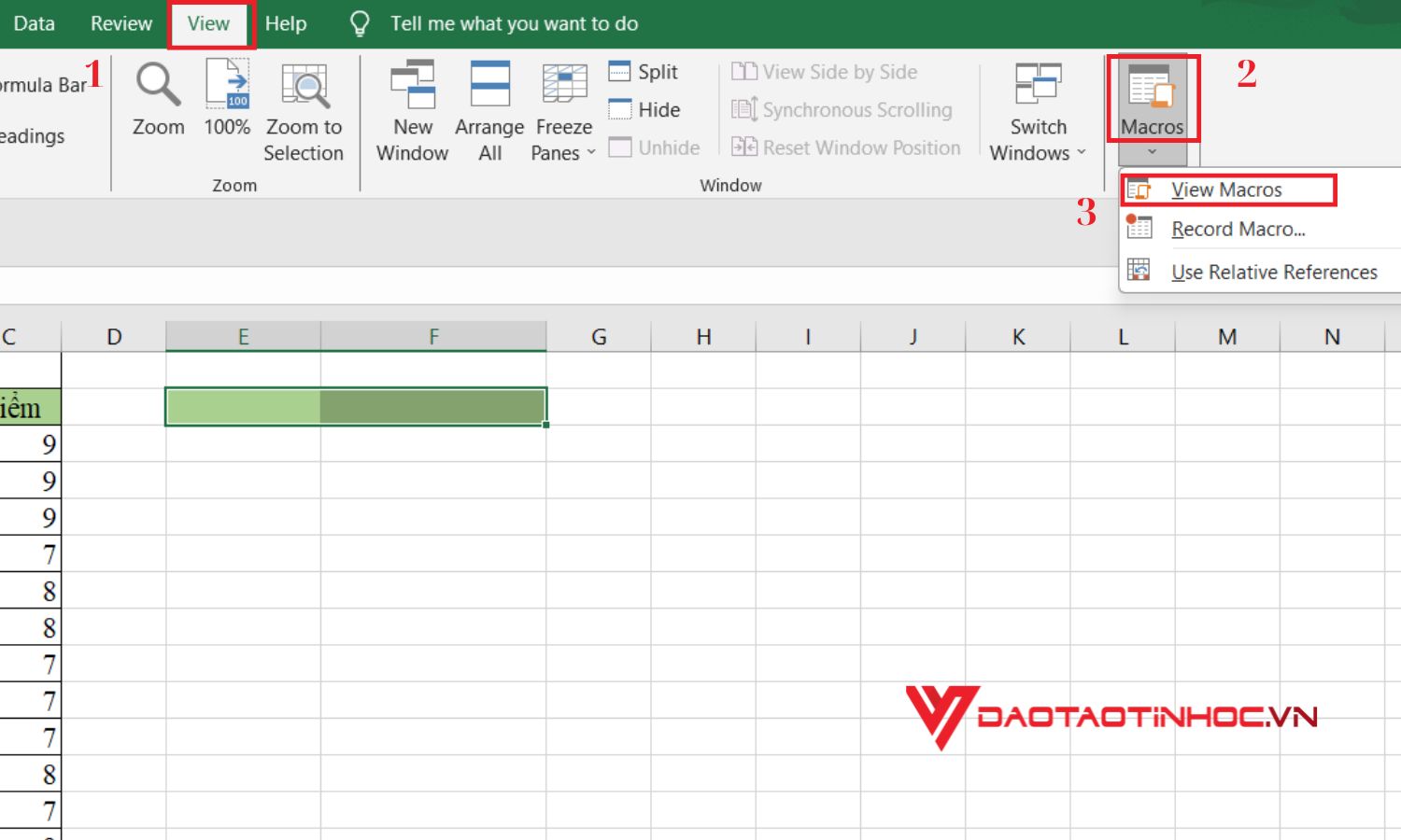Cách sử dụng VBA trong Excel - Bước 1