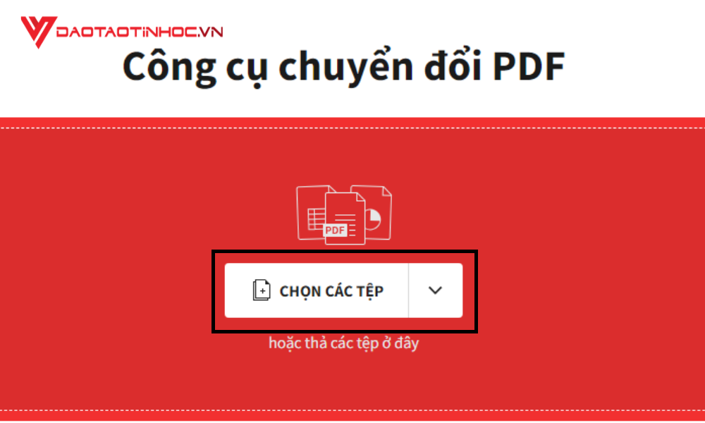 Cách chuyển Excel sang Word bằng trang web trực tuyến SmallPDF - Bước 1