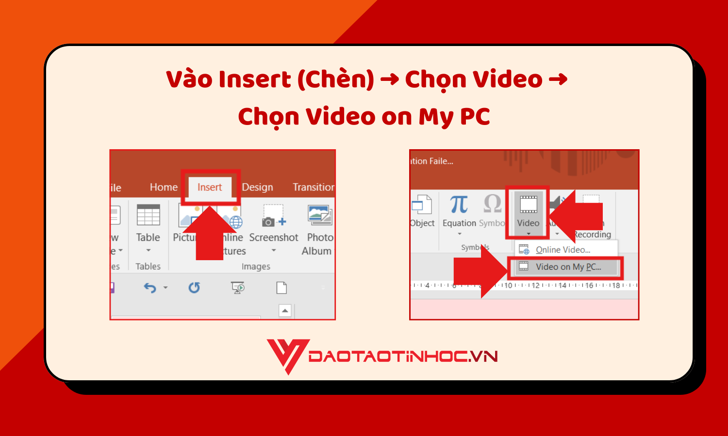 Cách Chèn Video Vào PowerPoint Từ Máy Tính - Bước 2