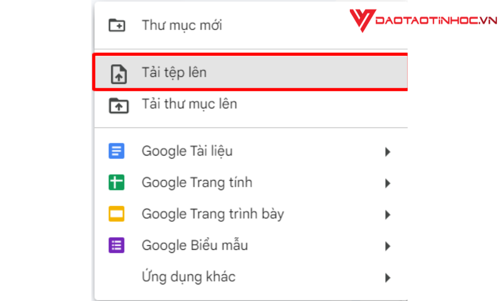 Cách chuyển file ảnh sang Word bằng Google Drive bước 2