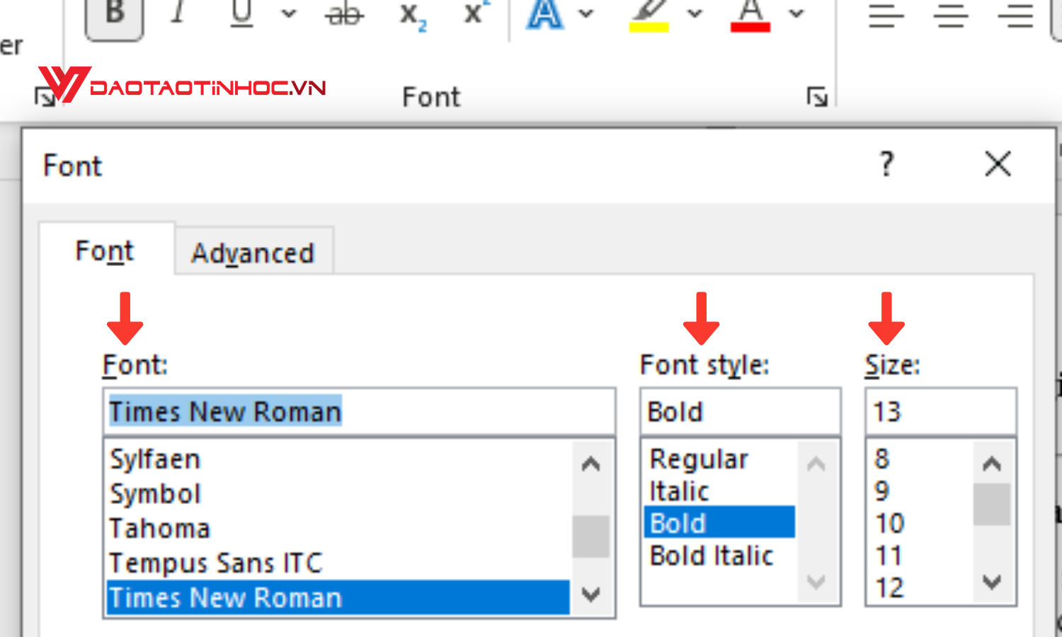 Chỉnh font chữ mặc định trong Word