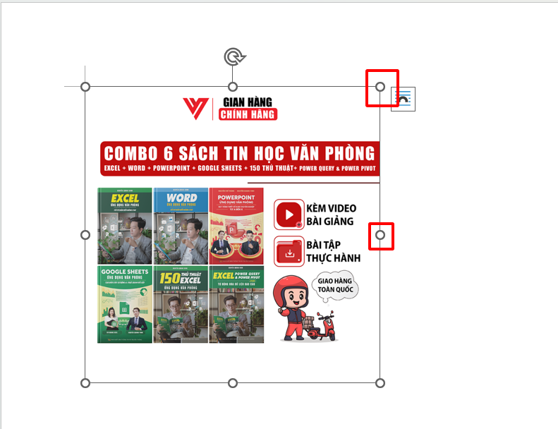 Chỉnh sửa kích thước và vị trí khi chèn hình vào Word