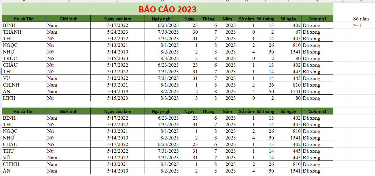 Rút trích dữ liệu trong Excel có điều kiện bước 4