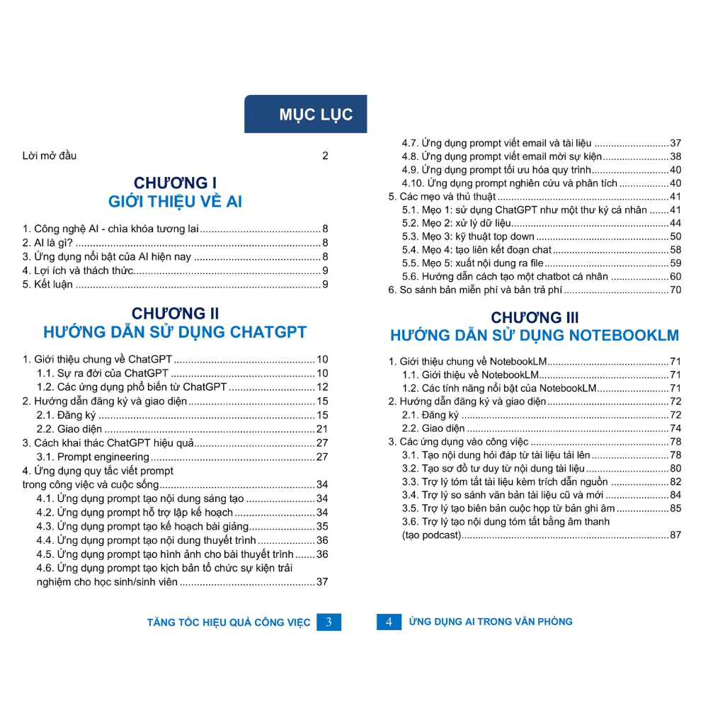 Bộ 3 Sách Excel - 68 Biểu mẫu Excel - Ứng dụng AI Trong Văn Phòng