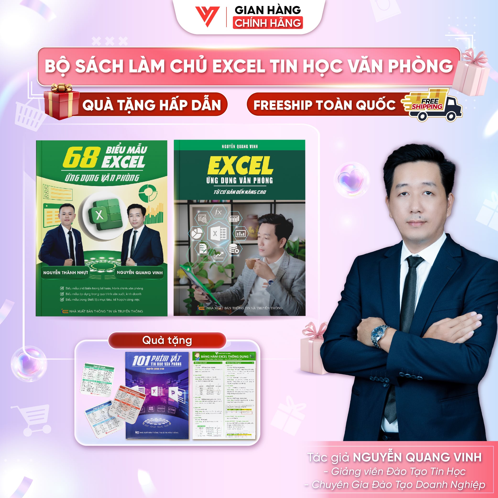 Bộ 2 Sách 68 Biểu Mẫu Excel Và Excel Từ Cơ Bản Đến Nâng Cao Bí Quyết Làm Chủ Excel Tin Học Văn Phòng