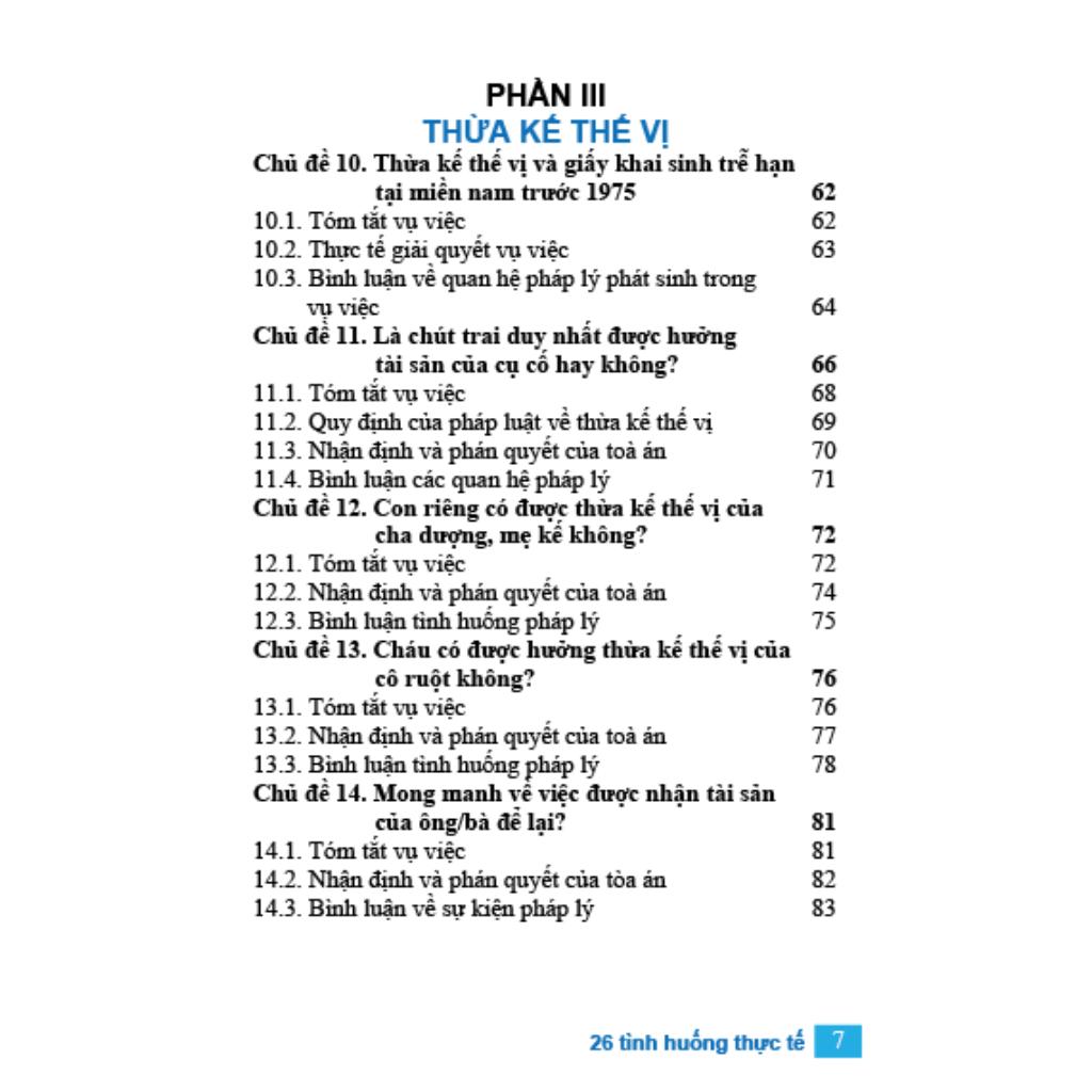 Sách Cẩm Nang Về Thừa Kế Và 26 Tình Huống Thực Tế, Văn Phong Dễ Hiểu Phù Hợp Cho Mọi Đối Tượng