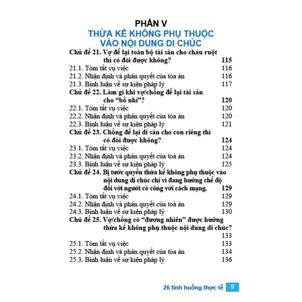 Sách Cẩm Nang Về Thừa Kế Và 26 Tình Huống Thực Tế, Văn Phong Dễ Hiểu Phù Hợp Cho Mọi Đối Tượng