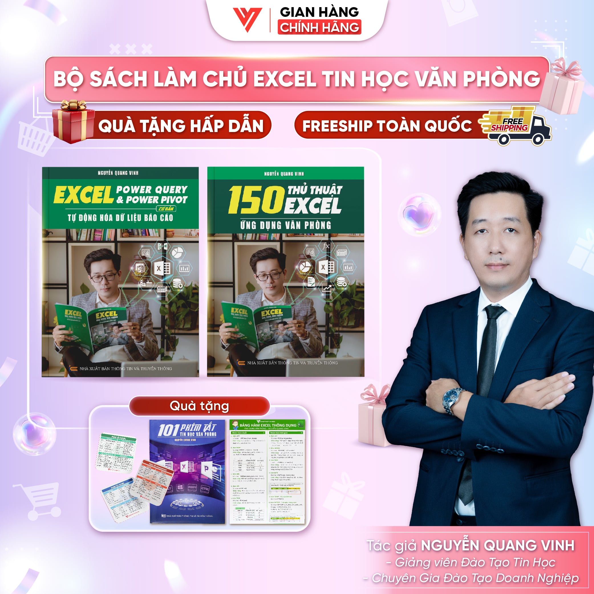 Bộ 2 Sách Power Query & Power Pivot Và 150 Thủ Thuật Excel Ứng Dụng Văn Phòng