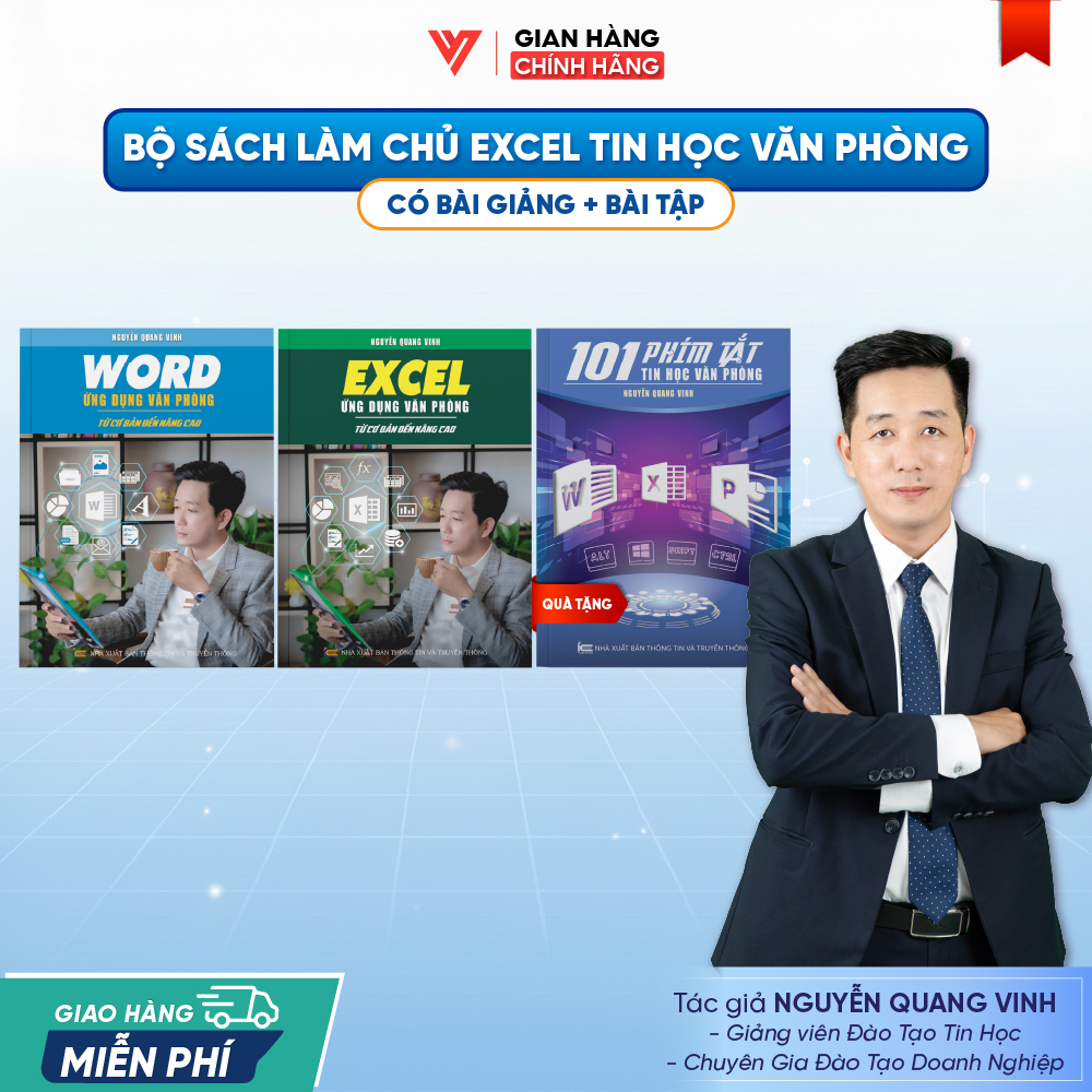 Bộ 2 Sách Excel Và Word Ứng Dụng Văn Phòng Từ Cơ Bản Đến Nâng Cao