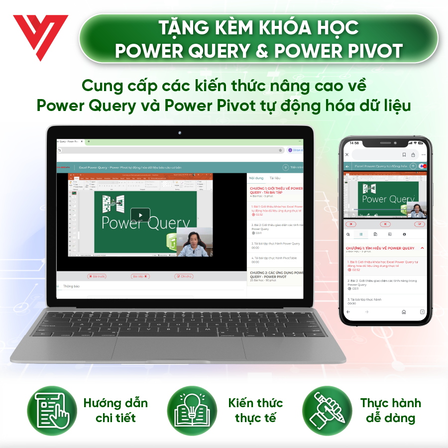 Combo 3 Power Query & Power Pivot, 150 Thủ Thuật Và Excel Từ Cơ Bản Đến Nâng Cao