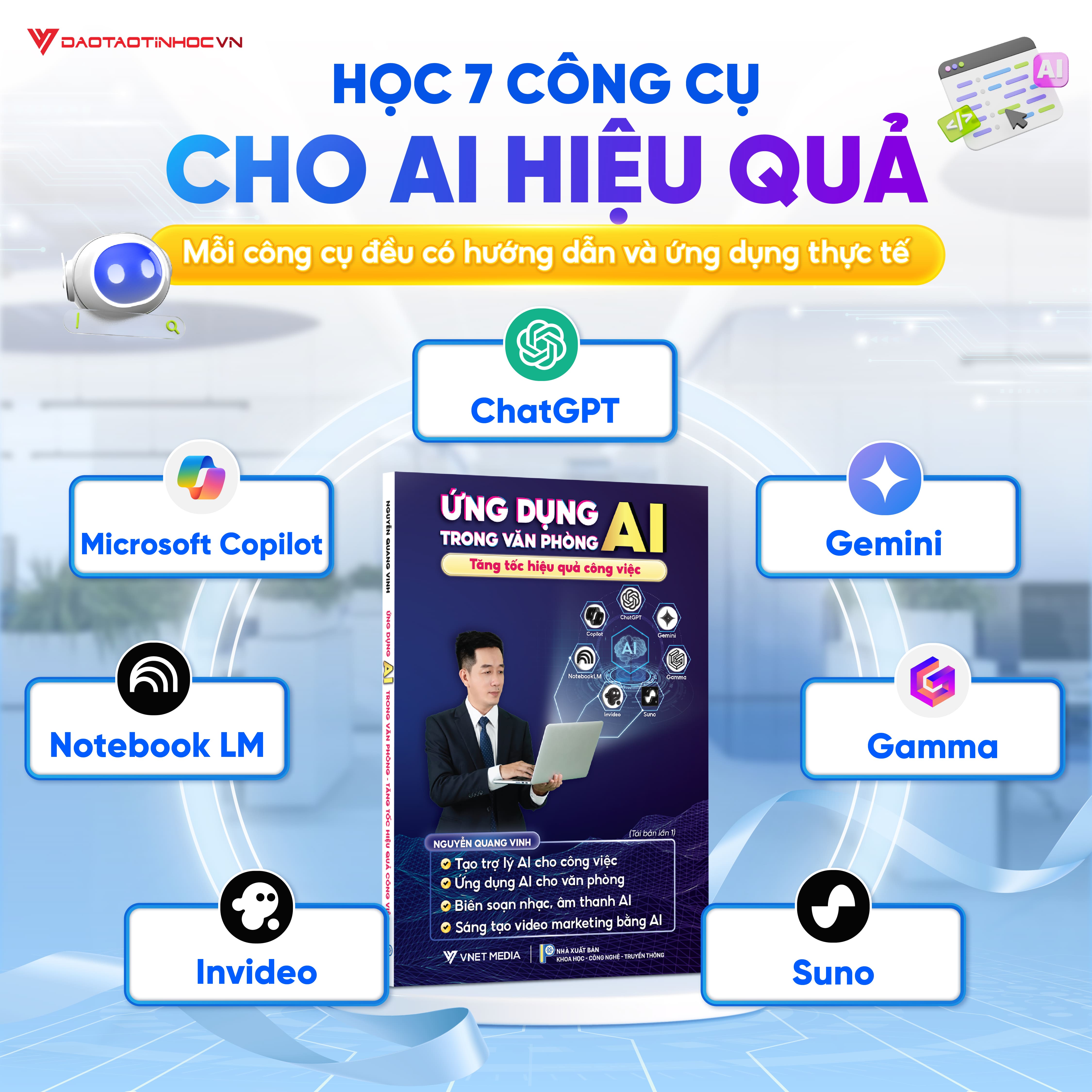 Sách Ứng Dụng AI Trong Văn Phòng Tăng Tốc Hiệu Quả Công Việc - D10
