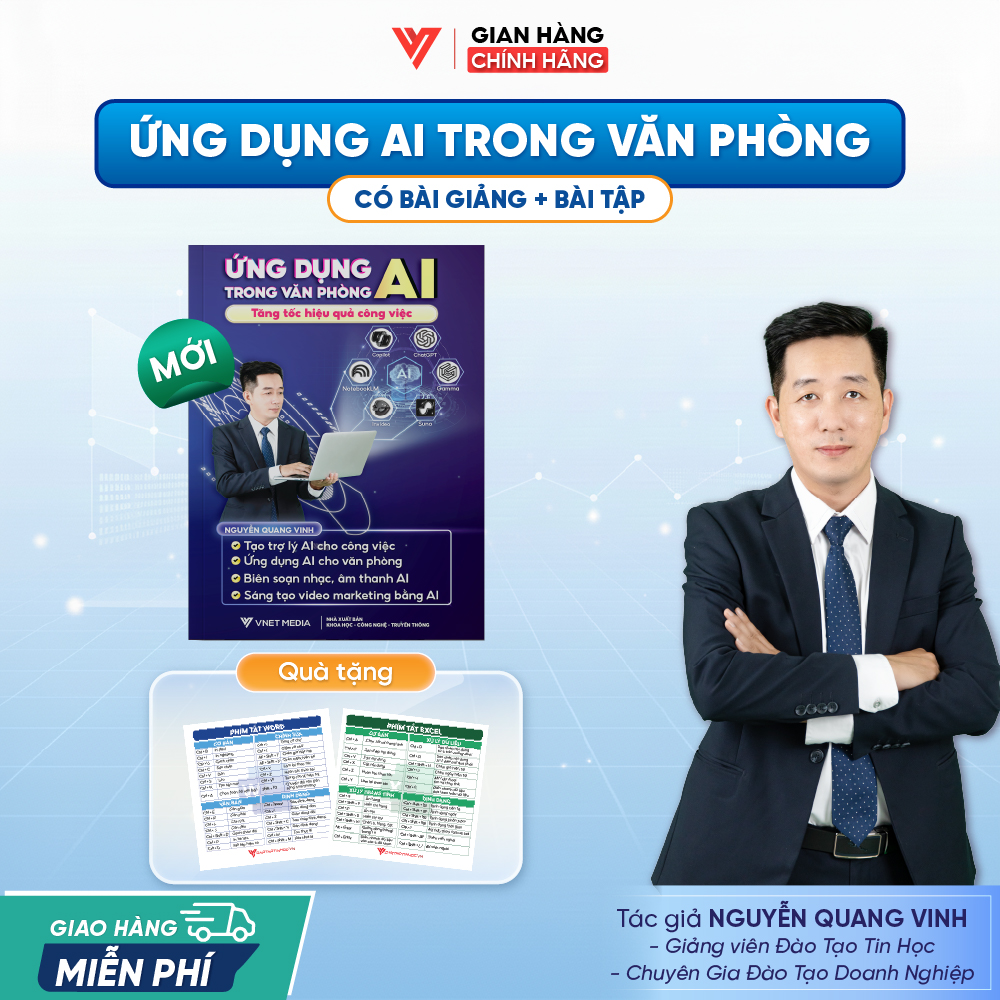 Sách Ứng dụng AI Trong Văn Phòng - Tăng Tốc Hiệu Quả Công Việc
