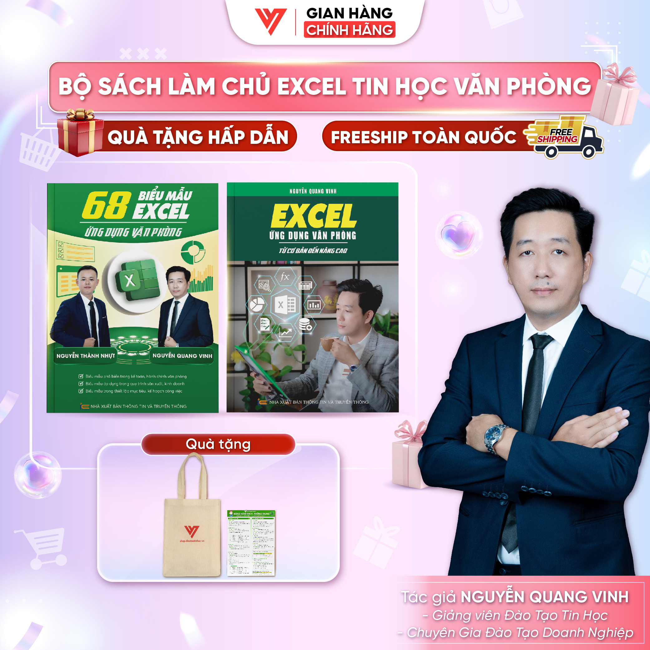 Bộ 2 Sách 68 Biểu Mẫu Excel Và Excel Từ Cơ Bản Đến Nâng Cao Bí Quyết Làm Chủ Excel Tin Học Văn Phòng