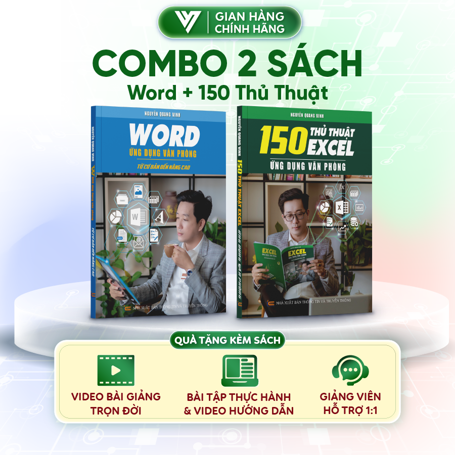 Bộ 2 Sách Word và 150 Thủ Thuật Excel Từ Cơ Bản Đến Nâng Cao