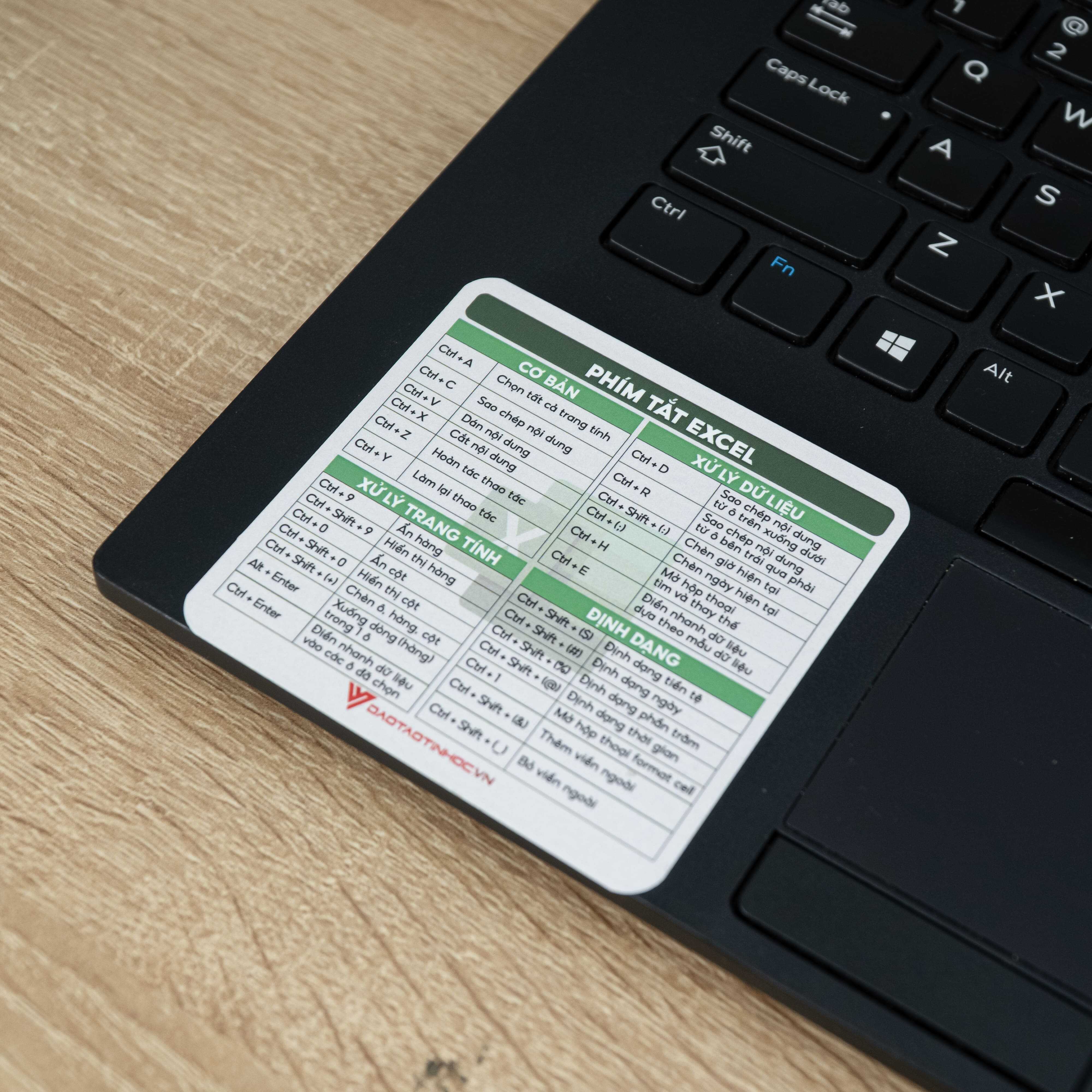 Nhãn Dán Phím Tắt Word, Excel, PowerPoint Thông Dụng