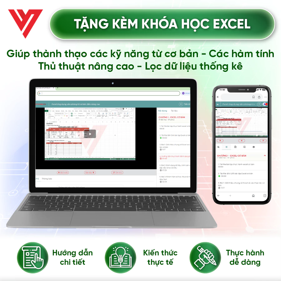 Bộ 6 Sách Word -Excel -PowerPoint -Google Sheets -68 Biểu mẫu Excel và Ứng dụng AI trong văn phòng