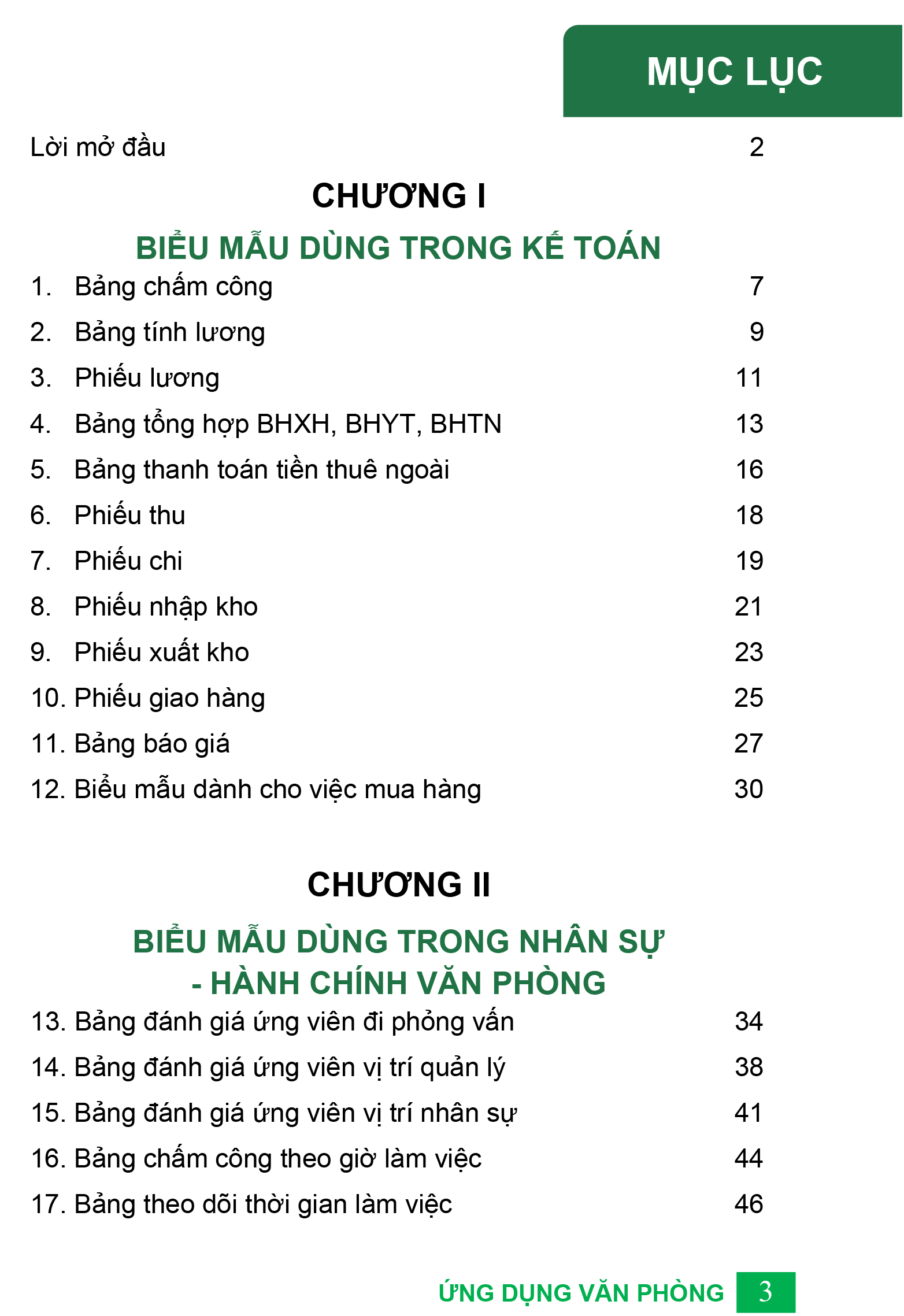 Sách 68 Biểu mẫu Excel ứng dụng văn phòng
