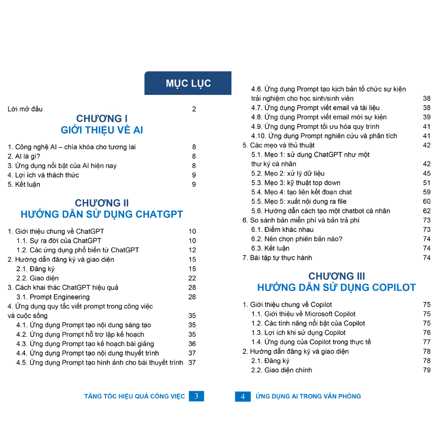 Bộ 2 Sách Ứng Dụng AI Và Word - Ứng Dụng Văn Phòng Từ Cơ Bản Đến Nâng Cao