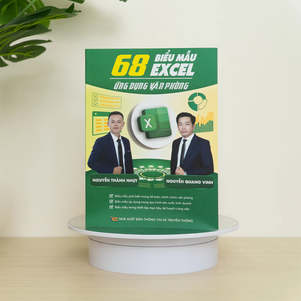 Sách 68 Biểu mẫu Excel ứng dụng văn phòng