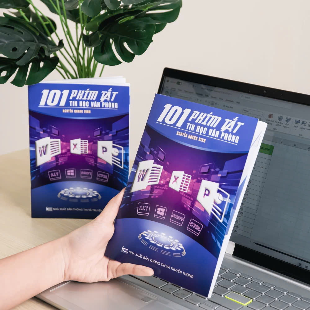 Sách 101 Phím Tắt Tin Học Văn Phòng ĐÀO TẠO TIN HỌC - Dạng sách 72 Trang In Màu Sắc Nét - Nguyễn Quang Vinh