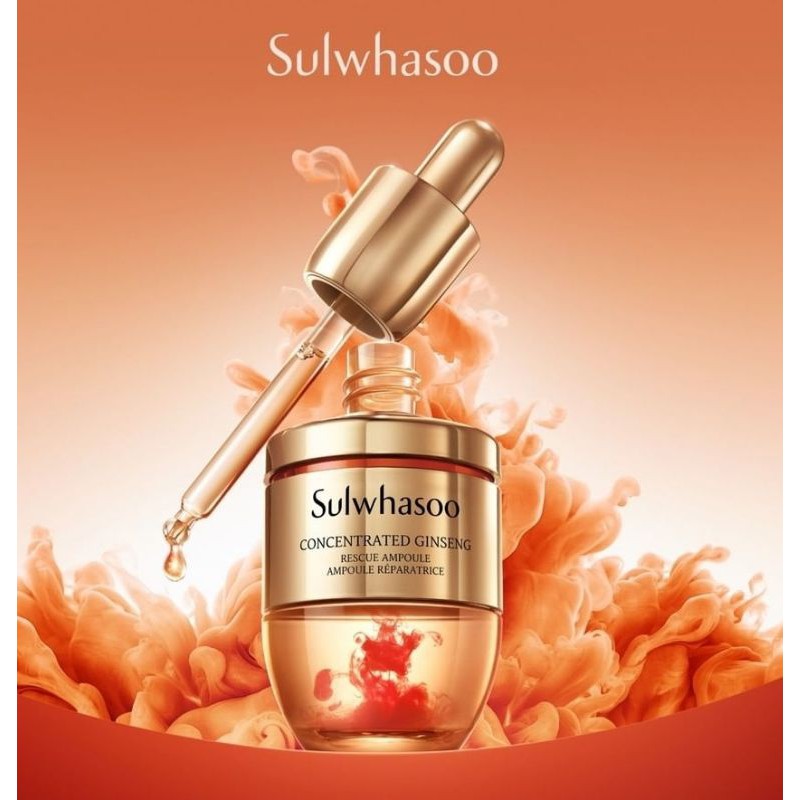 Tinh chất nhân sâm sulwhasoo phục hồi giải cứu làn da tức thì Concentrated Ginseng Rescue Ampoule 20g