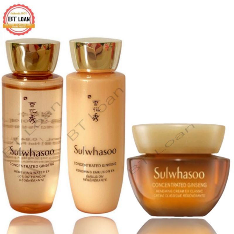 [ 55ML ] combo 3 món Nhân sâm cô đăc sulwhasoo giải quyết mọi vấn đề về da trẻ hóa làn da  Concentrated Ginseng