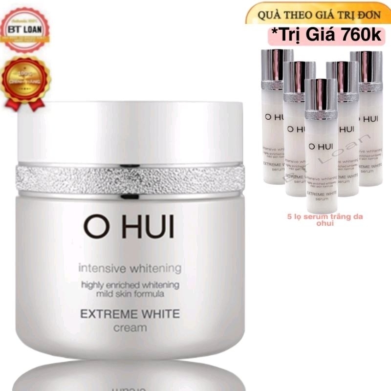 Kem dưỡng trắng da làm mờ thâm sạm da chống lão hóa OHUI Extreme White Cream Snow vitamin full 50ml