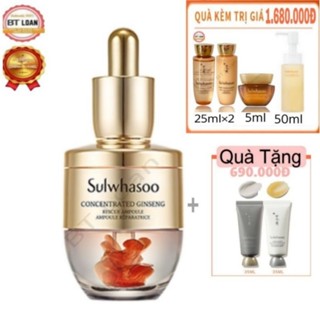 Tinh chất nhân sâm sulwhasoo phục hồi giải cứu làn da tức thì Concentrated Ginseng Rescue Ampoule 20g