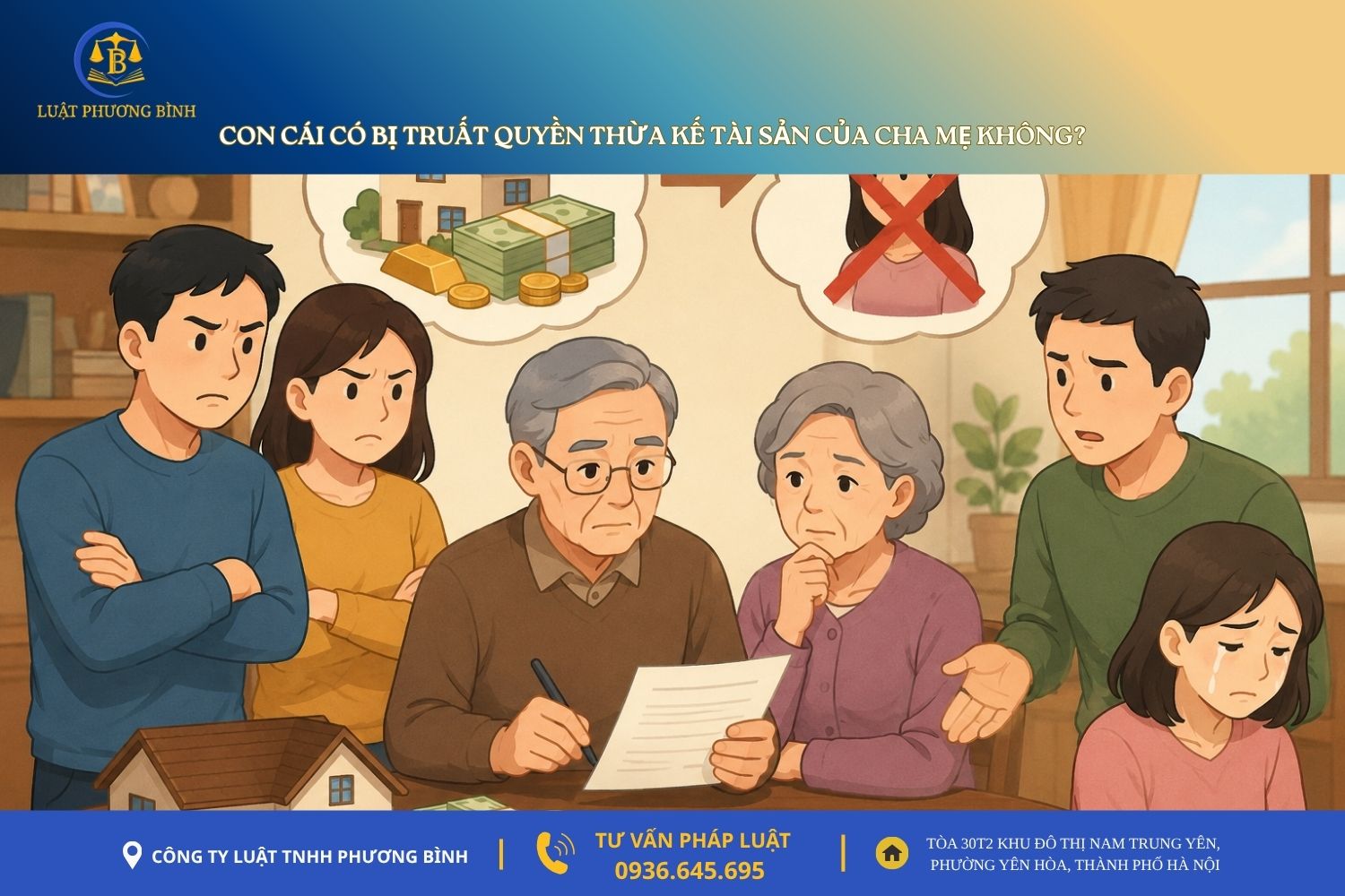 Con cái có bị truất quyền thừa kế tài sản của cha mẹ không?