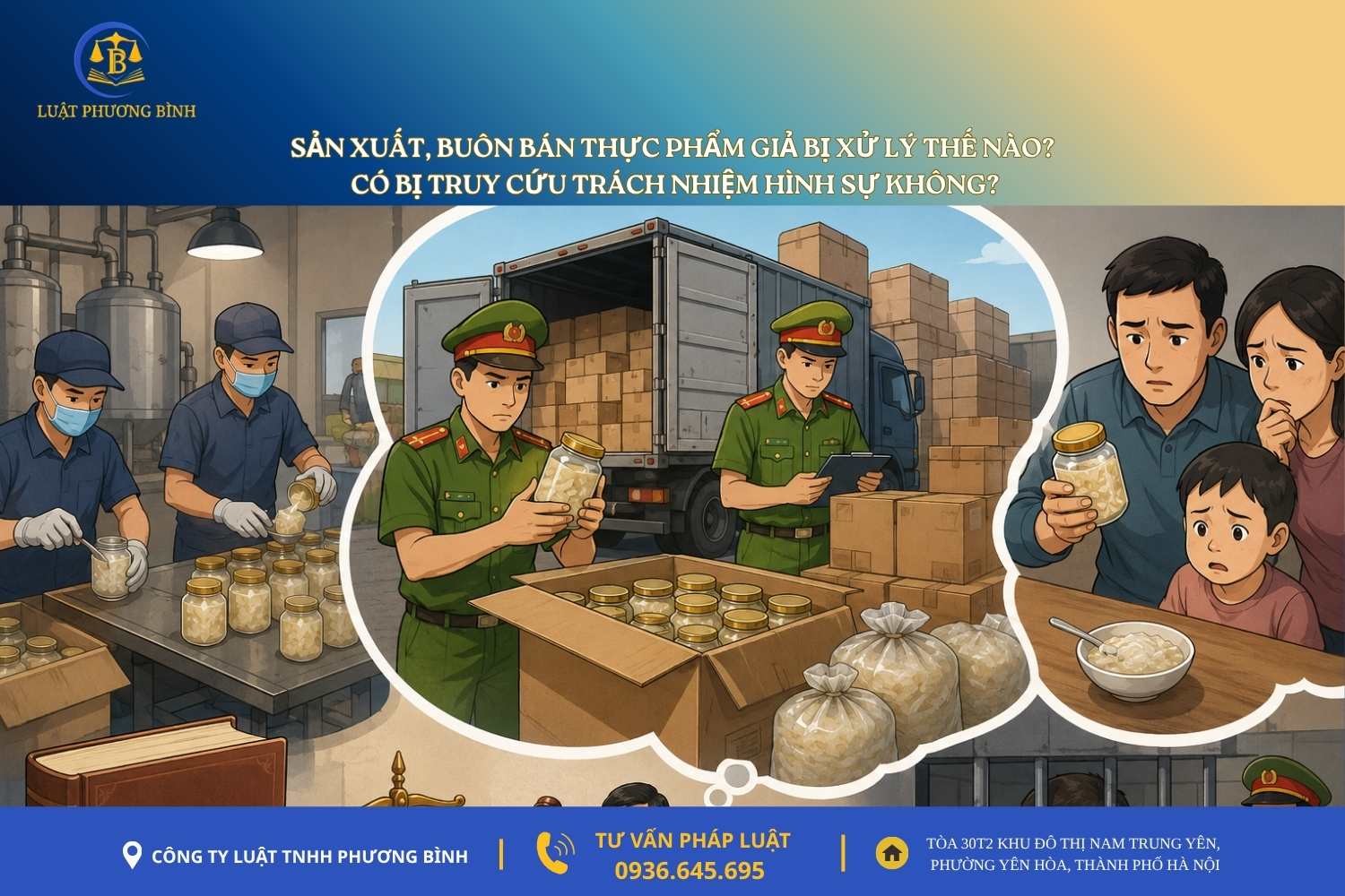 Sản xuất, buôn bán thực phẩm giả bị xử lý thế nào? Có bị truy cứu trách nhiệm hình sự không?