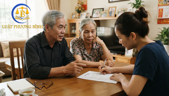 Cha mẹ không tự viết được di chúc con cái viết thay có được không?
