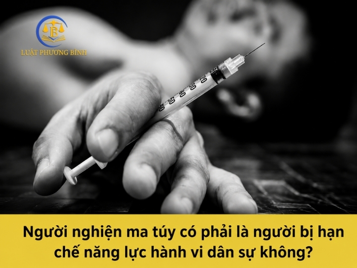 Người nghiện ma túy có phải là người bị hạn chế năng lực hành vi dân sự không?