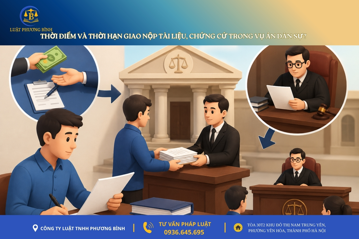 Thời điểm và thời hạn giao nộp tài liệu, chứng cứ trong vụ án dân sự?