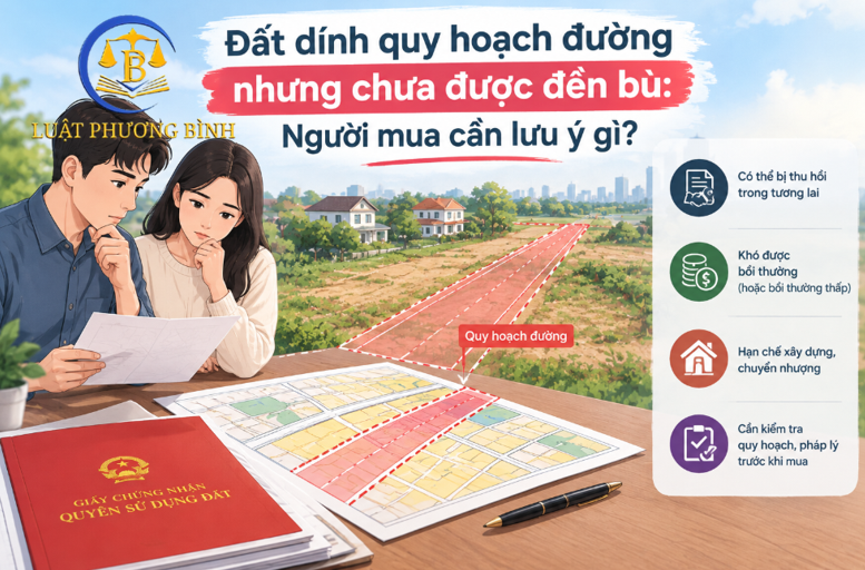 Đất dính quy hoạch đường nhưng chưa được đền bù: Người mua cần lưu ý gì?(thắm)