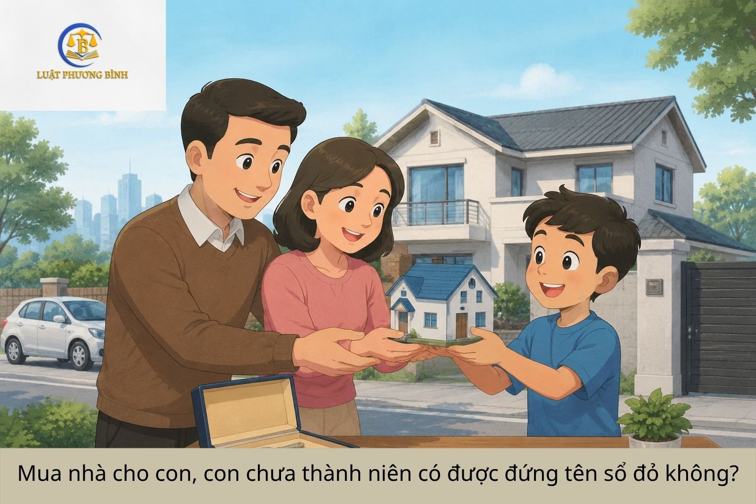Mua nhà cho con, con chưa thành niên có được đứng tên sổ đỏ không?