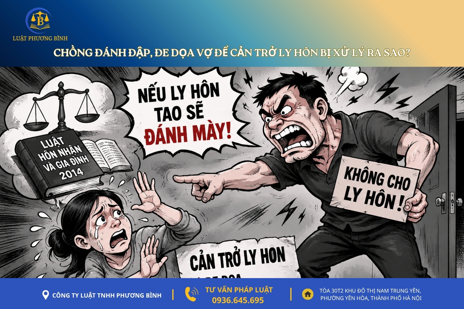Chồng đánh đập, đe dọa vợ để cản trở ly hôn bị xử lý ra sao?
