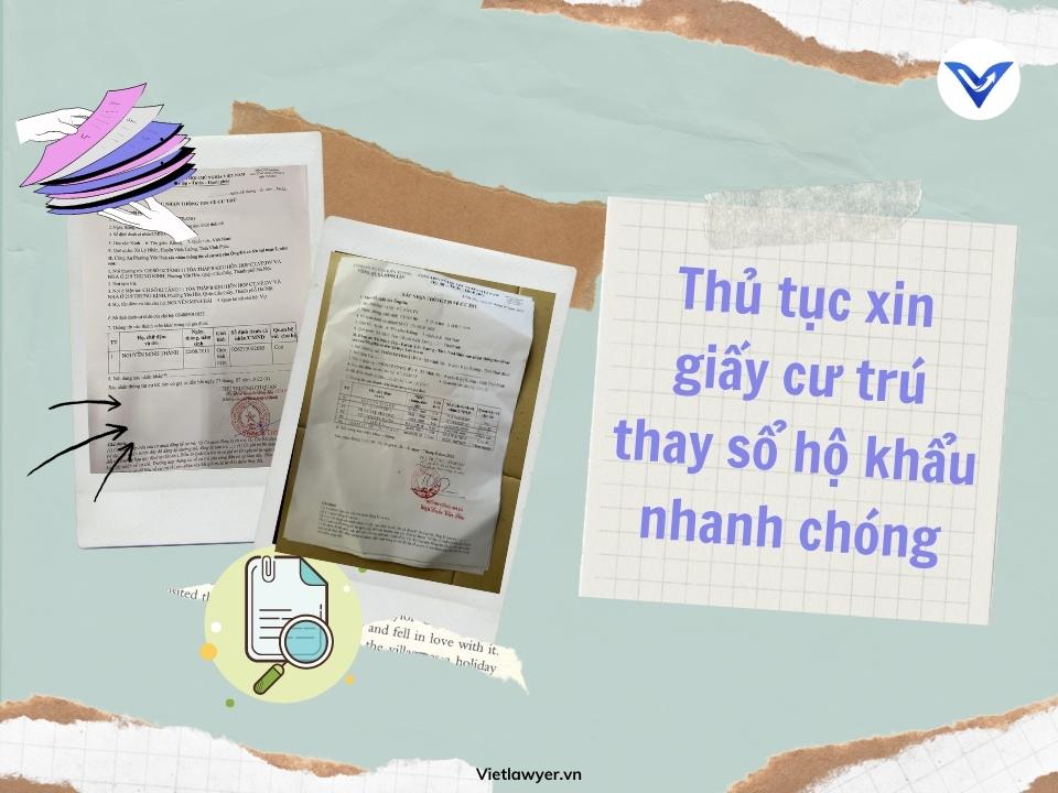 Thủ tục xin giấy cư trú thay sổ hộ khẩu nhanh chóng