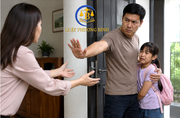 Bị chồng cũ ngăn cản không cho gặp con.  Vậy người mẹ có được yêu cầu thay đổi người trực tiếp nuôi con?