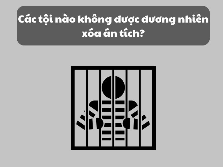 Các tội nào không được đương nhiên xóa án tích?